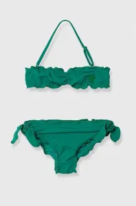 Dvoudílné dětské plavky Guess zelená barva #5902082