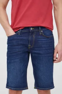 Džínové šortky Guess pánské, tmavomodrá barva #5624680
