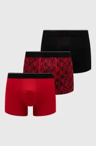 Boxerky Guess 3-pack pánské, červená barva #5612150