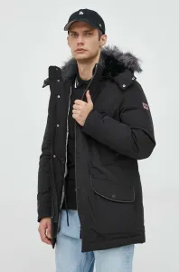 Péřová bunda Guess pánská, černá barva, zimní #5533515
