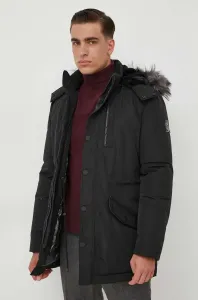 Péřová bunda Guess pánská, černá barva, zimní #6111350