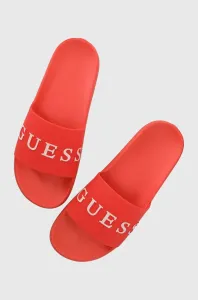 Pantofle Guess SLIDES pánské, červená barva, F3GZ05 BB00F #5413980