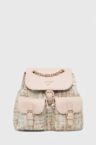 Dětský batoh Guess béžová barva, malý, vzorovaný #5638580
