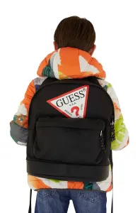 Dětský batoh Guess černá barva, velký, s potiskem