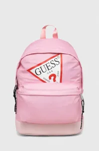 Dětský batoh Guess růžová barva, velký, s potiskem