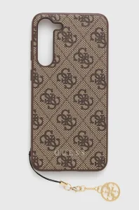 Kryt Guess Samsung Galaxy S23+ brown hardcase 4G Charms Collection (GUHCS23MGF4GBR)