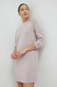 Šaty Guess fialová barva, mini, oversize