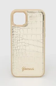 Guess GUHCP14MHGCRHD Apple iPhone 14 Plus gold hardcase Croco Collection