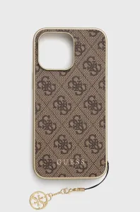 Guess GUHCP14XGF4GBR Apple iPhone 14 Pro Max brown hardcase 4G Charms Collection