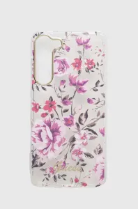 Guess GUHCS23MHCFWST Samsung Galaxy S23+ Plus white hardcase Flower Collection
