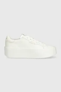 Kožené sneakers boty Guess MARILYN bílá barva, FL6MRI LEA12 #4119849
