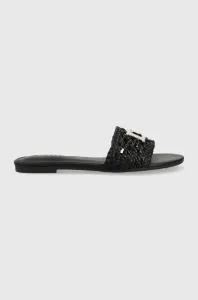 Pantofle Guess TASSI dámské, černá barva, FL6TSS ELE19 #4358332