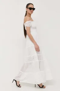 Šaty Guess bílá barva, maxi #4511657