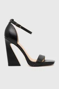 Kožené sandály Guess Morra černá barva #4935280