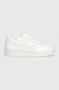 Kožené sneakers boty Guess FL7SIL LEA12 bílá barva, SILINA #5956794