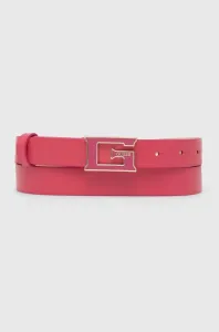 Kožený pásek Guess Dámský, růžová barva #4736209