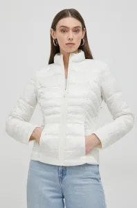 Oboustranná bunda Guess dámská, bílá barva, přechodná