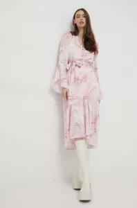 Šaty Guess růžová barva, midi