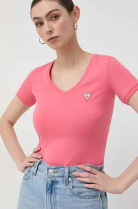 Tričko Guess růžová barva #3649302