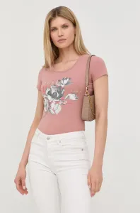 Tričko Guess růžová barva #2021882