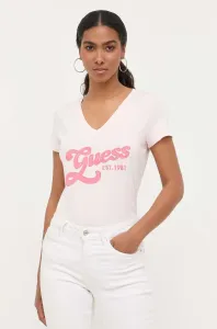 Tričko Guess růžová barva