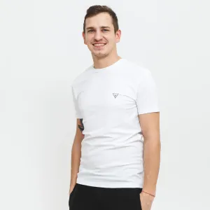 Tričko Guess (2-pack) pánské, bílá barva, hladké