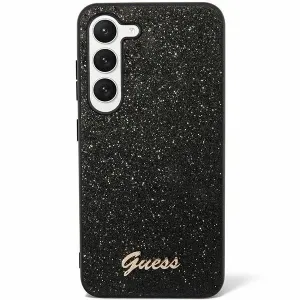 Pouzdro Guess Glitter Flakes pro Samsung Galaxy S24 Plus, černé