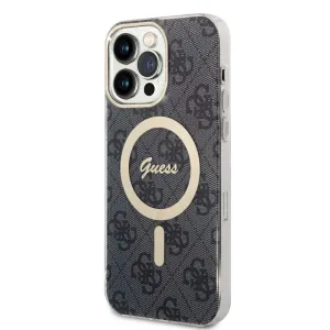 Pouzdro Guess IML 4G MagSafe zadní kryt pro Apple iPhone 15 PRO MAX Black