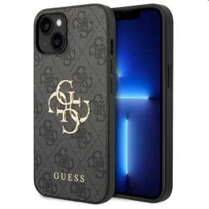 Pouzdro Guess 4G Big Metal Logo pro iPhone 15 Plus - šedé