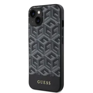 Pouzdro Guess PU G Cube MagSafe zadní kryt pro Apple iPhone 13 Black