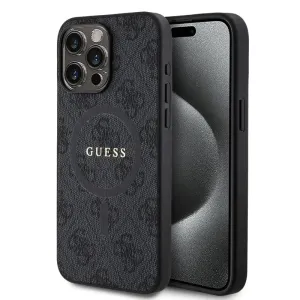 Original   GUESS GUHMP15XG4GFRK  iPhone 15 Pro Max (Compatible with Magsafe / 4G Ring classic logo / cerný)