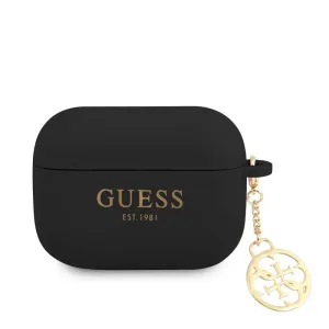 Guess GUAPLSC4EK Apple AirPods Pro kryt black Silicone Charm Collection