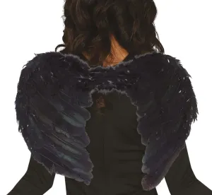 Guirca Andělská křídla - černá 50 cm
