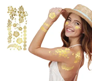 Guirca Sada tetování - Zlaté květiny