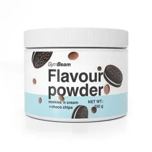 GymBeam Flavour powder, cookies & cream a čokoládové kousky