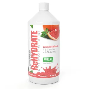 GymBeam Iontový nápoj ReHydrate 1000 ml Příchuť: Růžový grapefruit