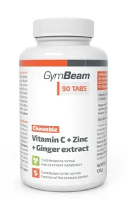 Vitamin C + Zinc + Ginger Extract - GymBeam 90 tbl