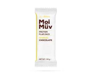 GymBeam MoiMüv Protein Flapjack 12 x 90 g - banana chocolate #1157507