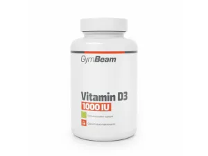 GymBeam Vitamín D3 1000 IU, 60 kapslí