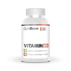 GymBeam Vitamín D3 2000 IU, 60 kapslí