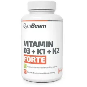 GymBeam Vitamin D3+K1+K2 Forte, 120 kapslí