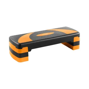 Stepper – nastavitelná výška – 100 kg – černá/oranžová barva - Fitness pomůcky Gymrex