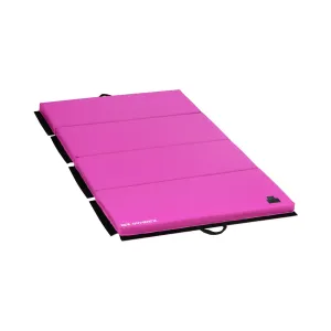 Skládací žíněnka 200 x 100 x 5 cm skládací Pink/Pink nosnost do 170kg - Žíněnky Gymrex