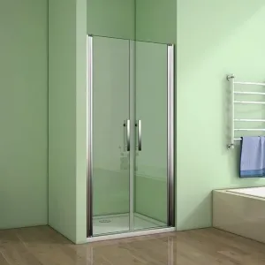 H K Sprchové dveře MELODY D2 100 dvoukřídlé 96-100 x 195 cm, čiré sklo, výplň sklo čiré SE- MELODYD2100-06