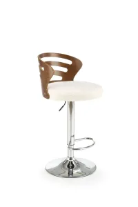 HALMAR Barová židle H109 krémová/ořech