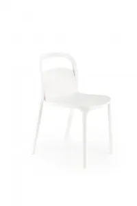Stohovatelná jídelní židle K490 Halmar Bílá