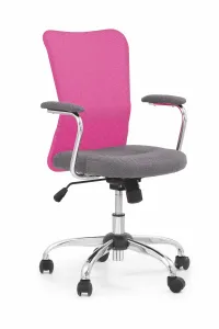 HALMAR Studentská židle Nady šedá/růžová
