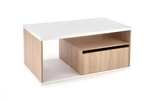 HALMAR Konferenční stolek Panter dub sonoma bílý