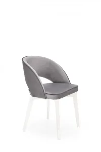 Jídelní židle MARINO Halmar Bílá / světle šedá