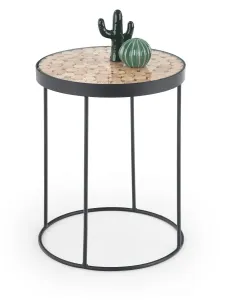 HALMAR Odkládací stolek Naturo 2 modřínové dřevo/černý